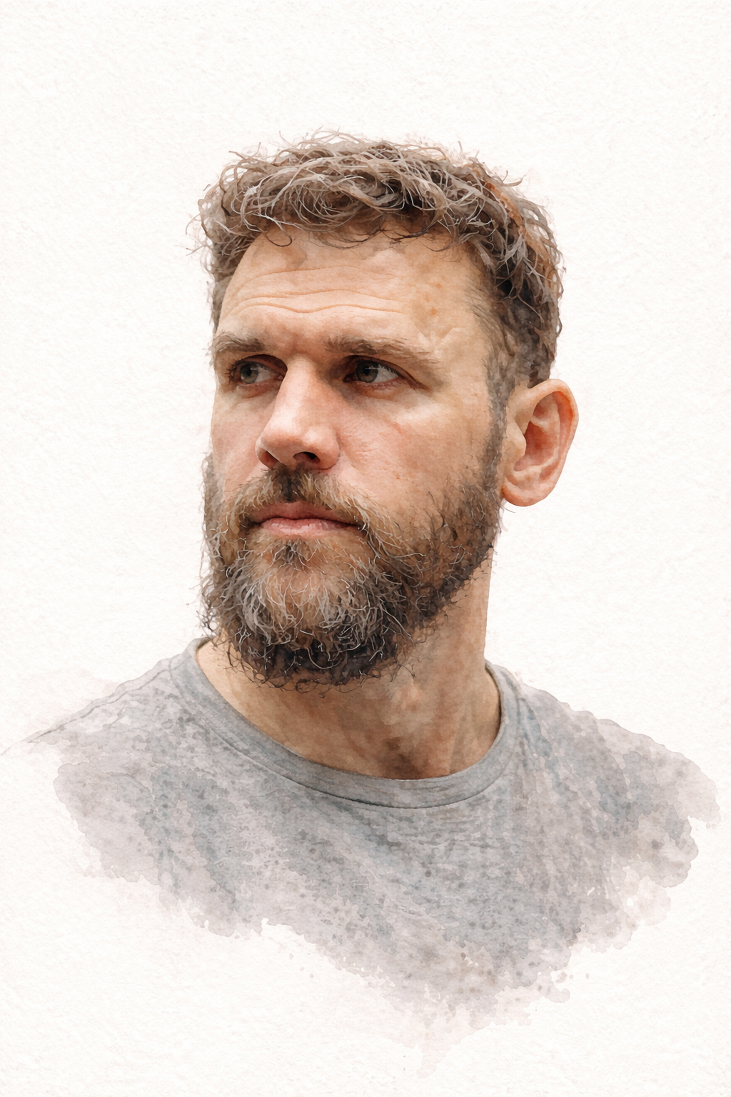 A portrait of the artist as a young man.